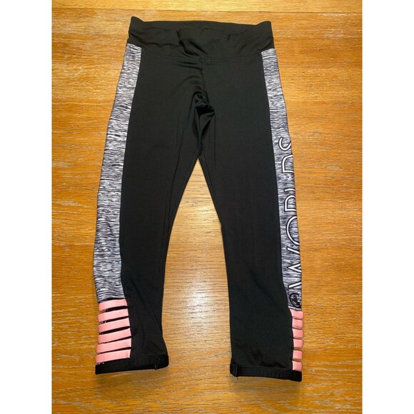 Varsity Spirit Athletic Leggings With Side Panel & Pink Strap Details - Picture 1 of 6